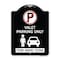 Signmission Valet Parking Tow Away Zone W/ Car Graphic Heavy-Gauge Aluminum Sign, 24" x 18", BW-1824-22761 A-DES-BW-1824-22761 - alternate 1